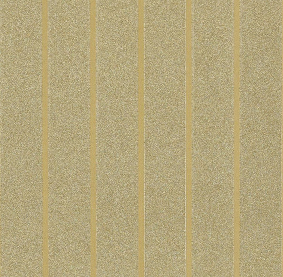 Stripe Library Wallpaper | Ellington Stripe - Gold | Carta parati / tappezzeria | Designers Guild
