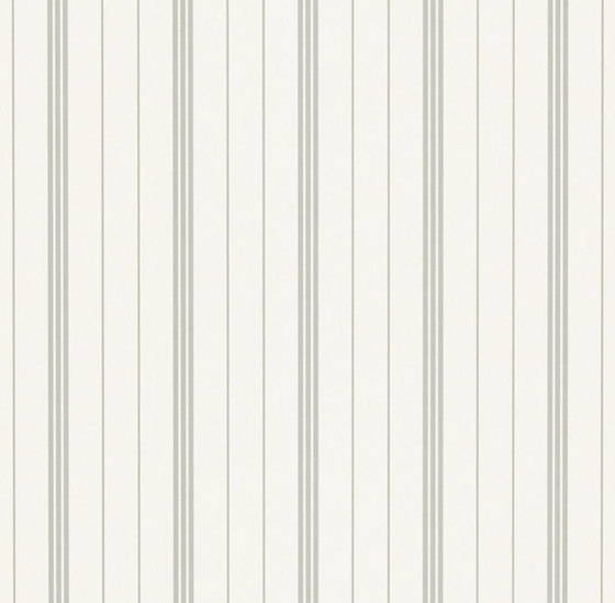 Stripe Library Wallpaper | Trevor Stripe - Grey | Carta parati / tappezzeria | Designers Guild