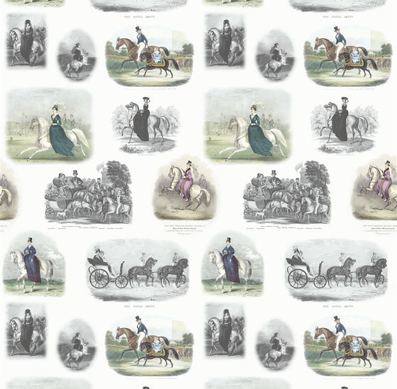 Buckingham Wallpaper | Royal Promenade - Lapis | Drapery fabrics | Designers Guild