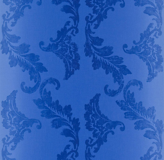 Savine Wallpaper | Aksu - Cobalt | Wall coverings / wallpapers | Designers Guild