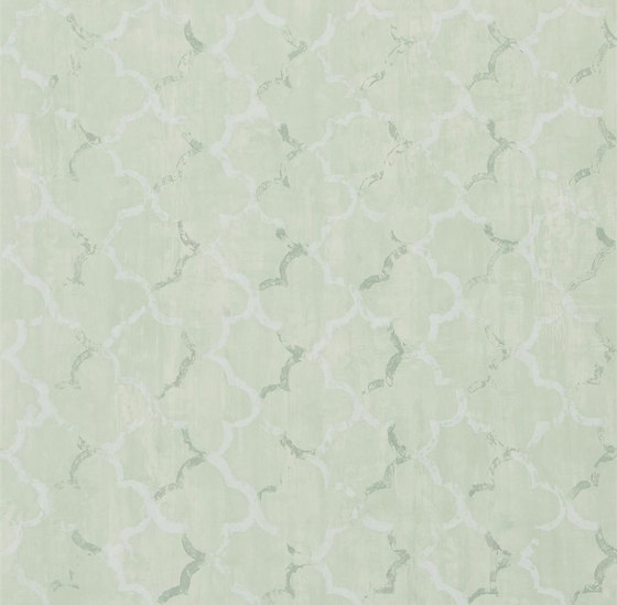 Shanghai Garden Wallpaper | Chinese Trellis - Pale Jade | Tejidos decorativos | Designers Guild