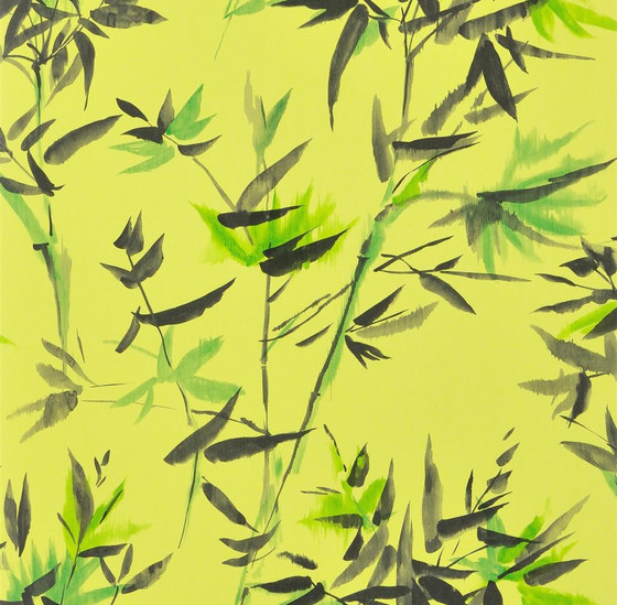 Shanghai Garden Wallpaper | Bamboo - Lemongrass | Tissus de décoration | Designers Guild