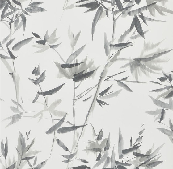 Shanghai Garden Wallpaper | Bamboo - Graphite | Drapery fabrics | Designers Guild