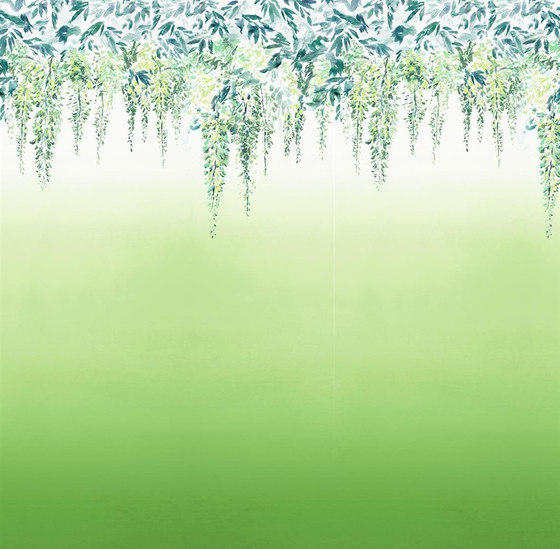 Shanghai Garden Wallpaper | Summer Palace - Grass | Drapery fabrics | Designers Guild