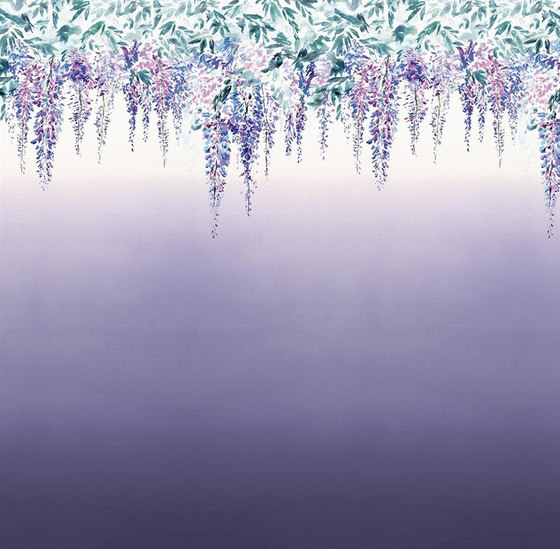 Shanghai Garden Wallpaper | Summer Palace - Grape | Drapery fabrics | Designers Guild