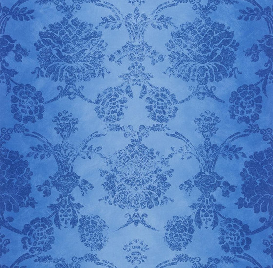 Sukumala Wallpaper | Sukumala - Cobalt | Drapery fabrics | Designers Guild