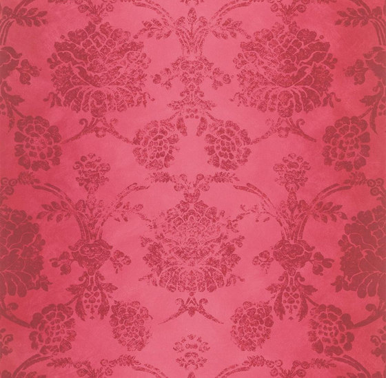 Sukumala Wallpaper | Sukumala - Crimson | Tissus de décoration | Designers Guild