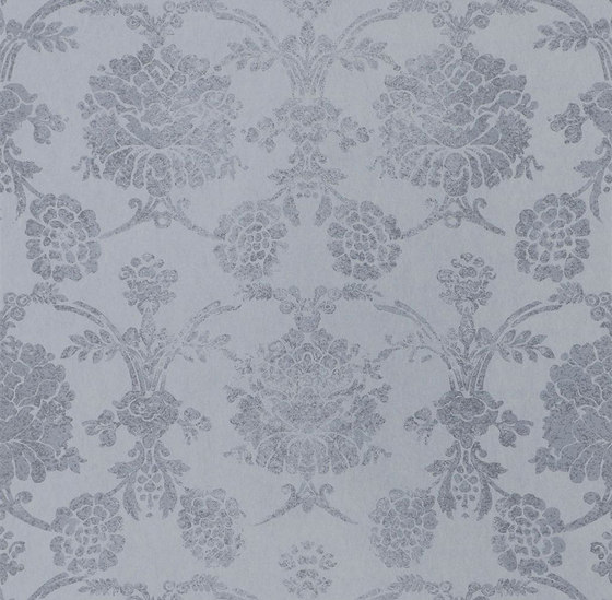 Sukumala Wallpaper | Sukumala Lino - Slate | Drapery fabrics | Designers Guild