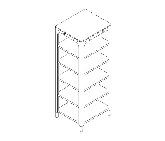 Concept Kitchen – Regalmodul 1900x730x640 | Modulküchen | n by Naber