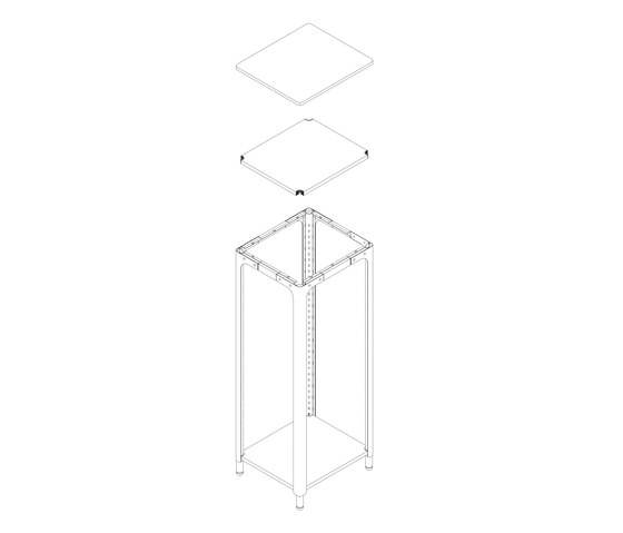 Concept Kitchen – Shelf Module 1900x730x640 | Modular kitchens | n by Naber