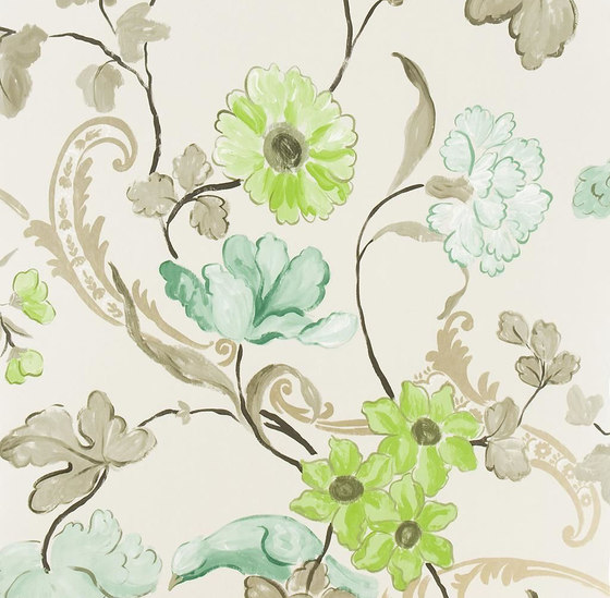 Whitewell Wallpaper | Whitewell - Silver | Revestimientos de paredes / papeles pintados | Designers Guild