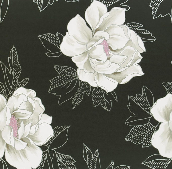 Whitewell Wallpaper | Cecily - Noir | Wall coverings / wallpapers | Designers Guild