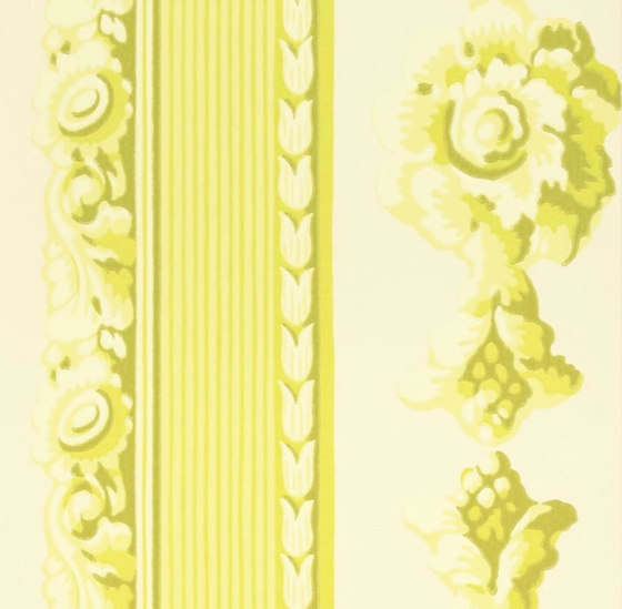 Zephirine Wallpaper | Palazzetto - Chartreuse | Tissus de décoration | Designers Guild