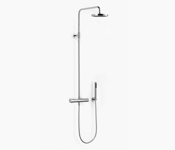 Tara. Logic - wall-mounted shower thermostat with fixed shower | Shower controls | Dornbracht