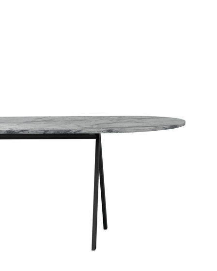 Saw Table marble white rounded | Dining tables | Friends & Founders