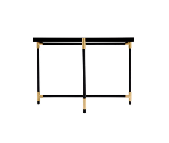 Coffee Table 60 BRASS on BLACK - Green Marble | Coffee tables | HANDVÄRK