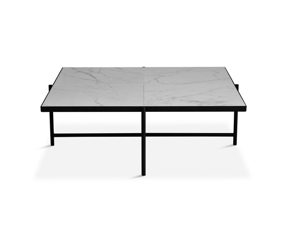 Coffee Table 90 Black - White Marble | Coffee tables | HANDVÄRK