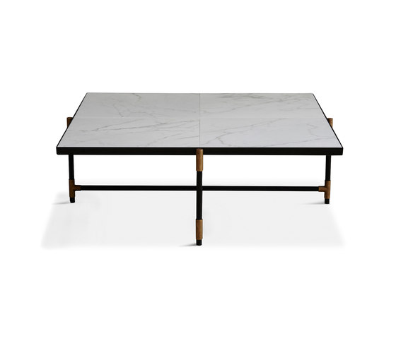 Coffee Table 90 Brass - White Marble | Tables basses | HANDVÄRK