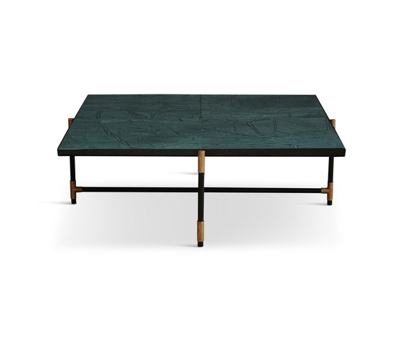 Coffee Table 90 Brass - Green Marble | Coffee tables | HANDVÄRK