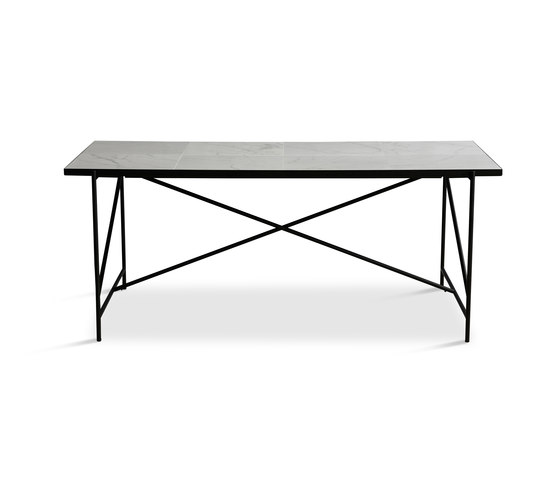 Dining Table 185 Black - White Marble | Esstische | HANDVÄRK