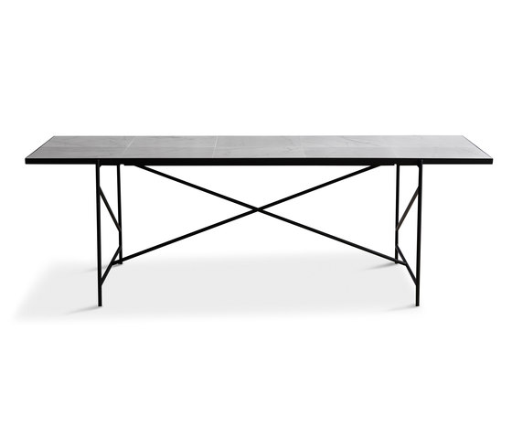 Dining Table 230 Black - White Marble | Dining tables | HANDVÄRK