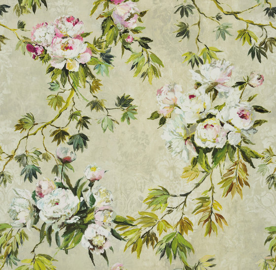 Caprifoglio Fabrics | Floreale Grande - Natural | Tessuti decorative | Designers Guild