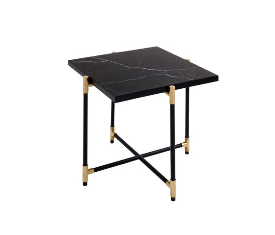 Side Table BRASS on BLACK - Black Marble | Couchtische | HANDVÄRK