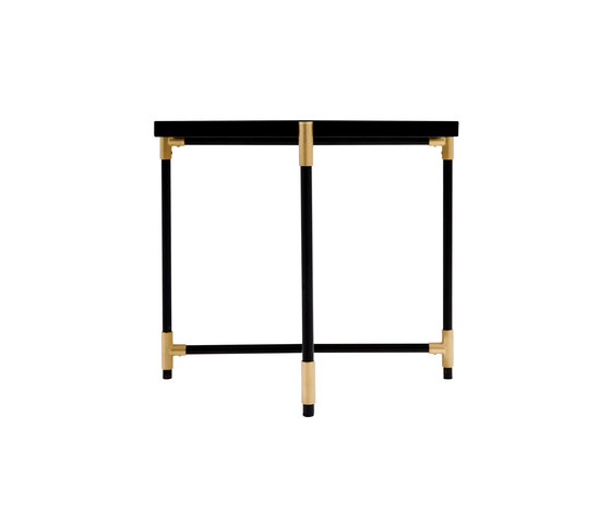 Side Table BRASS on BLACK - Black Marble | Mesas de centro | HANDVÄRK
