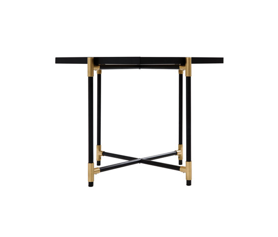 Side Table BRASS on BLACK - White Marble | Coffee tables | HANDVÄRK