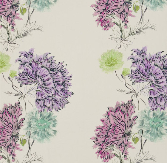 Kaori Fabrics | Sashiko - Heather | Tessuti decorative | Designers Guild