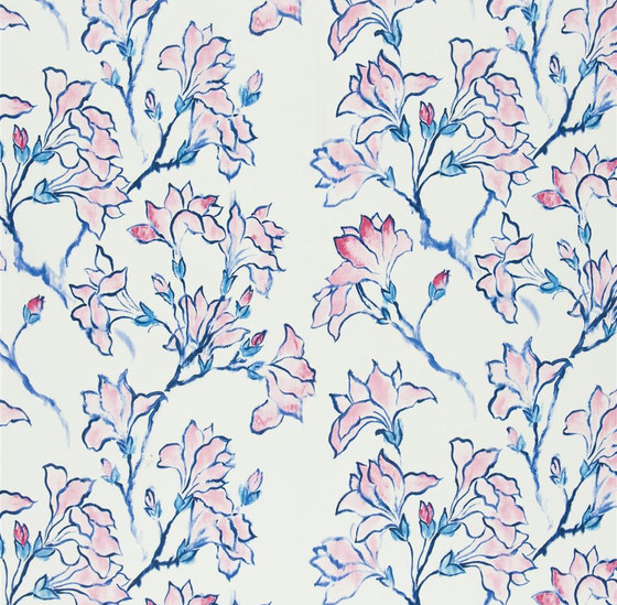 Kimono Blossom Fabrics | Magnolia Tree - Peony | Tissus de décoration | Designers Guild