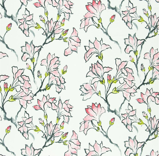 Kimono Blossom Fabrics | Magnolia Tree - Blossom | Tessuti decorative | Designers Guild
