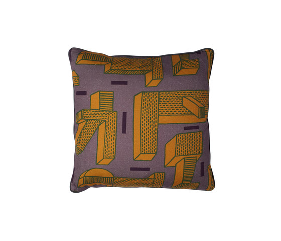 Printed Cushion In the grass ocre | Cushions | HAY