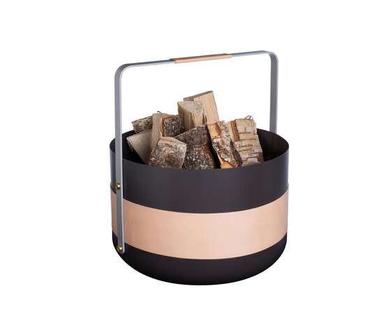 Emma Exclusive Wood basket | Fireplace accessories | Eldvarm