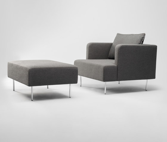 Levit Armchair and Ottoman | Armchairs | Comforty