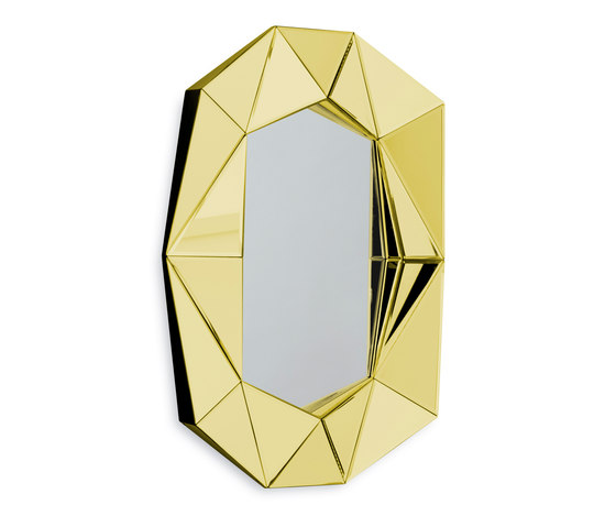 Diamond Large yellow silver | Mirrors | Reflections Copenhagen