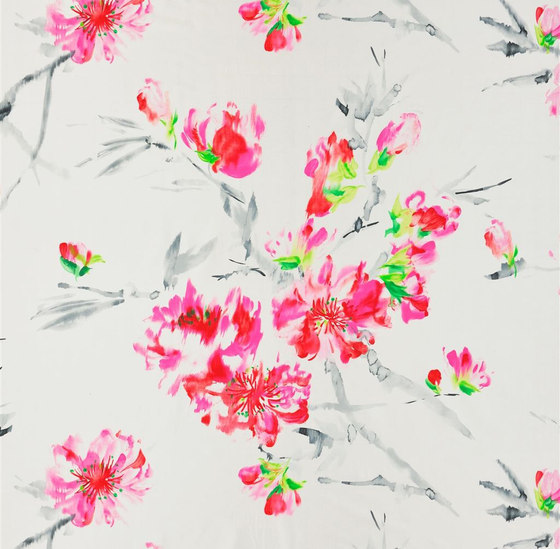 Shanghai Garden Fabrics | Oriental Flower - Peony | Dekorstoffe | Designers Guild