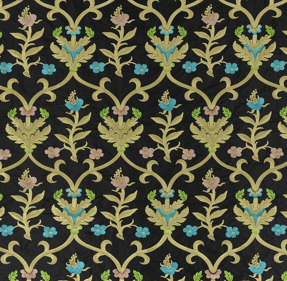 St. James's Fabrics | Norfolk - Ebony | Dekorstoffe | Designers Guild
