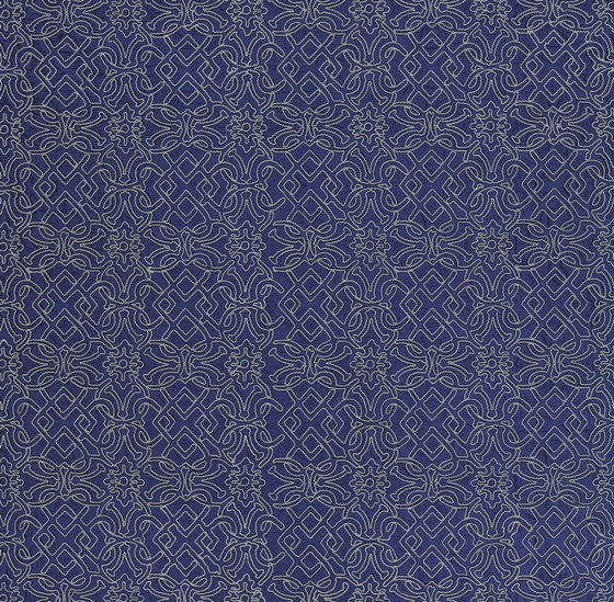 St. James's Fabrics | Tudor Trellis - Sapphire | Dekorstoffe | Designers Guild
