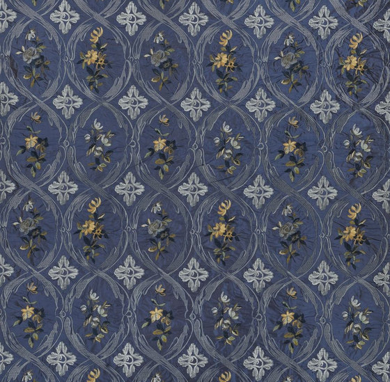 Buckingham Fabrics | Carrack - Sapphire | Tissus de décoration | Designers Guild