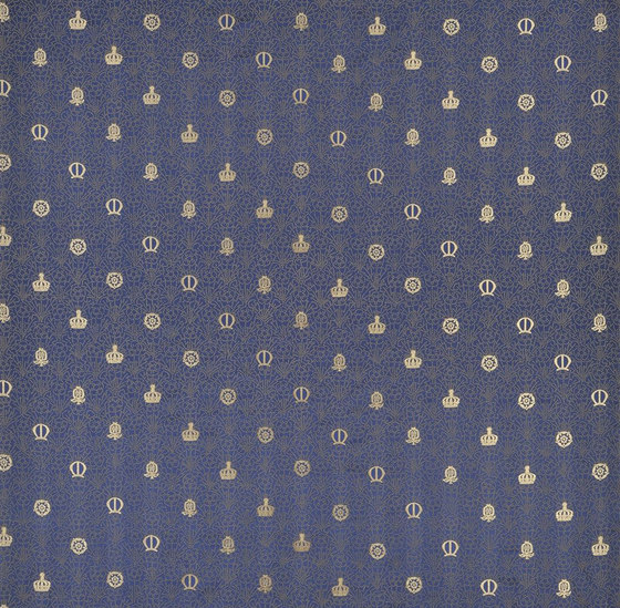 Buckingham Fabrics | Queen Marys Book - Sapphire | Tejidos decorativos | Designers Guild