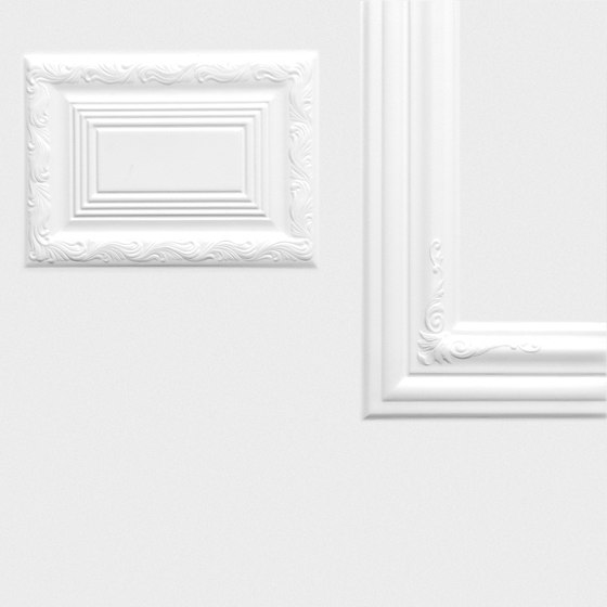 Frames Pure White Mitte | FR5050PWM | Carrelage céramique | Ornamenta