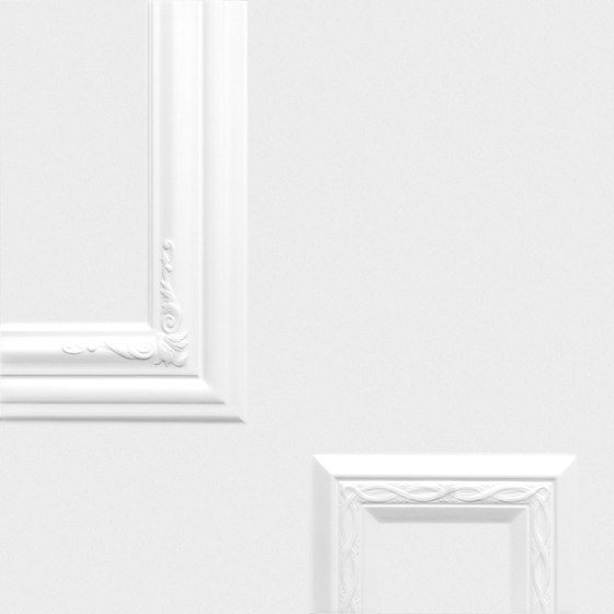 Frames Pure White Östermalm | FR5050PWO | Carrelage céramique | Ornamenta