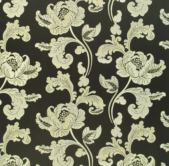 Milano Fabrics | Roma - Black And White | Dekorstoffe | Designers Guild