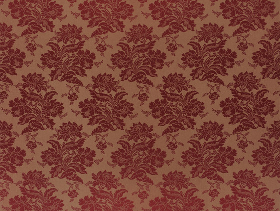 Signature Ashdown Manor Fabrics | Wroxton Damask - Crimson | Tissus de décoration | Designers Guild