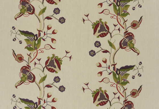 Signature Ashdown Manor Fabrics | Ashdown Embroidery - Cobblestone | Tessuti decorative | Designers Guild