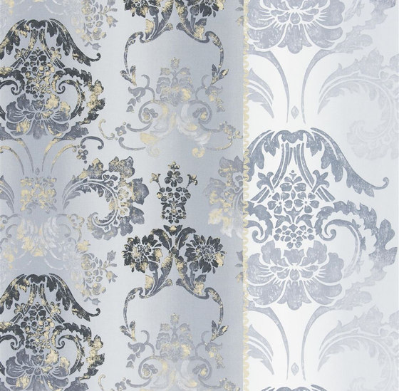 Astrakhan Fabrics | Kashgar - Platinum | Tissus de décoration | Designers Guild