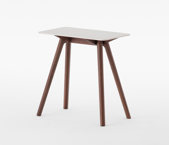 Nadia Side Table Rectangular White | Tavolini alti | Meetee