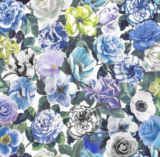 Orangerie Fabrics | Pandora Ii - Cobalt | Tissus de décoration | Designers Guild