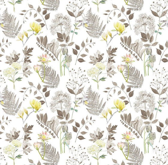 Orangerie Fabrics | Mokuren Ii - Acacia | Tissus de décoration | Designers Guild